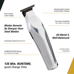 Wahl Hi-Viz Trimmer featuring adaptive speed control for versatility.