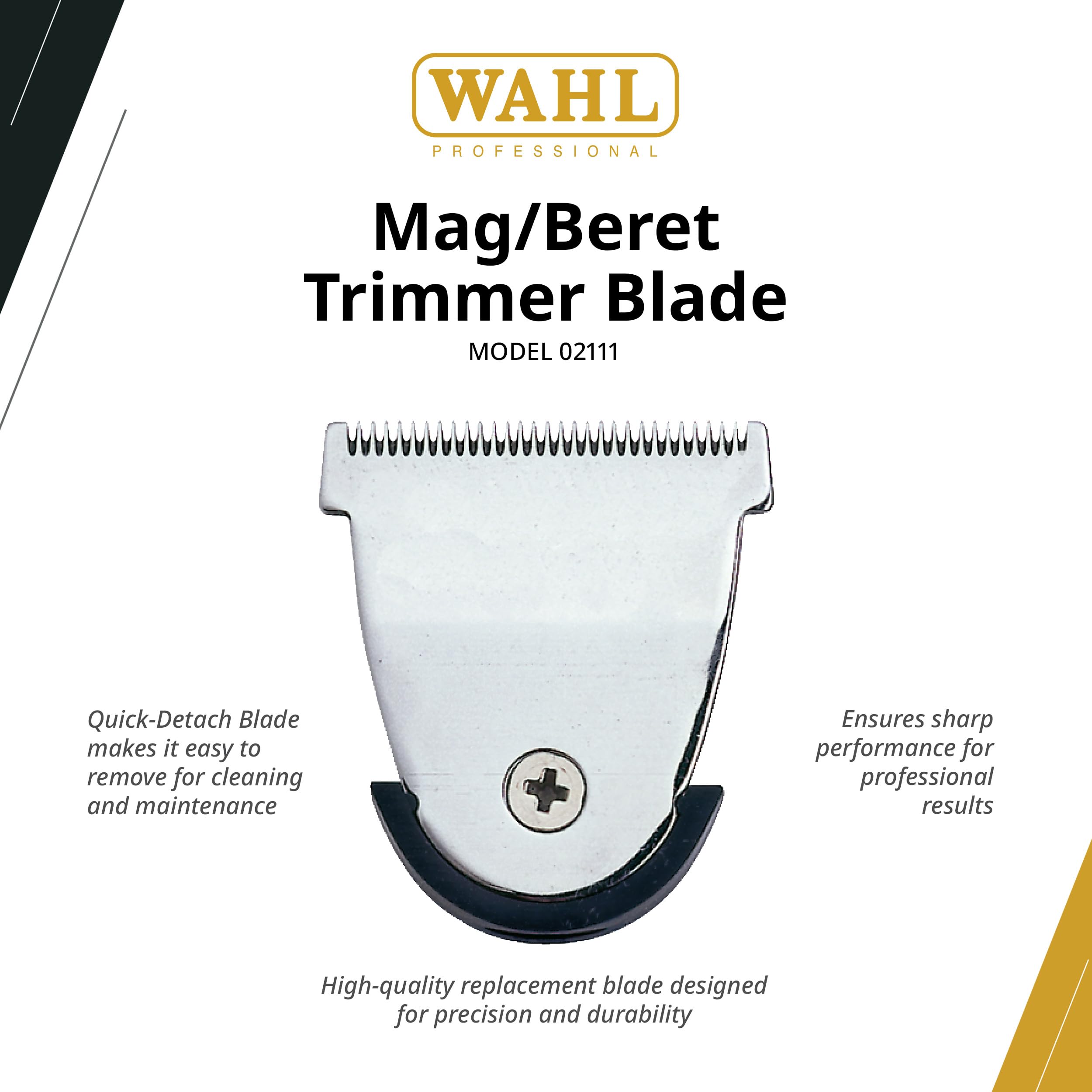 Wahl Professional MAG/Sterling 4 Trimmer Blade quick detach mechanism in action for easy maintenance.