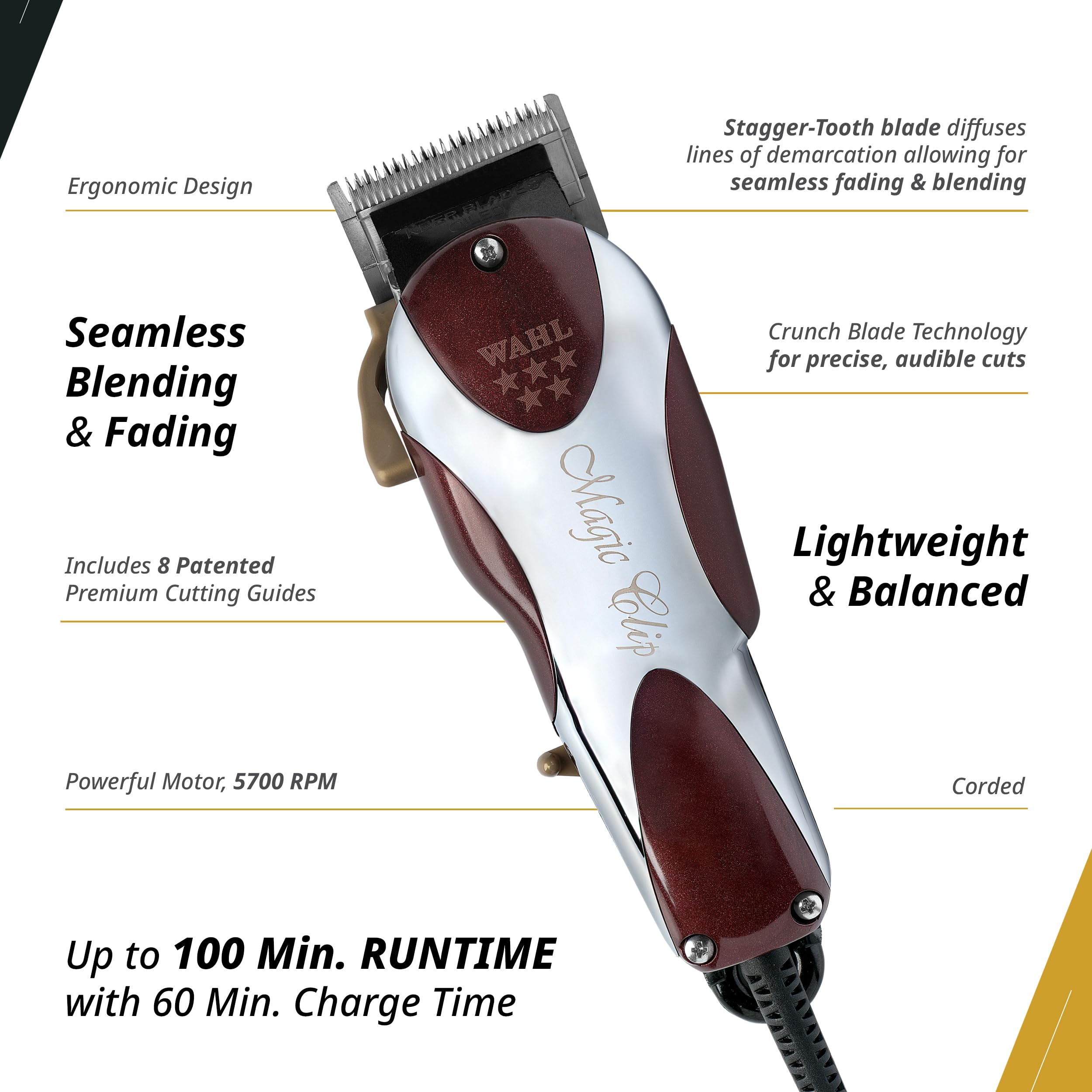 Wahl Professional Magic Clip V9000 motor in action delivering steady performance.