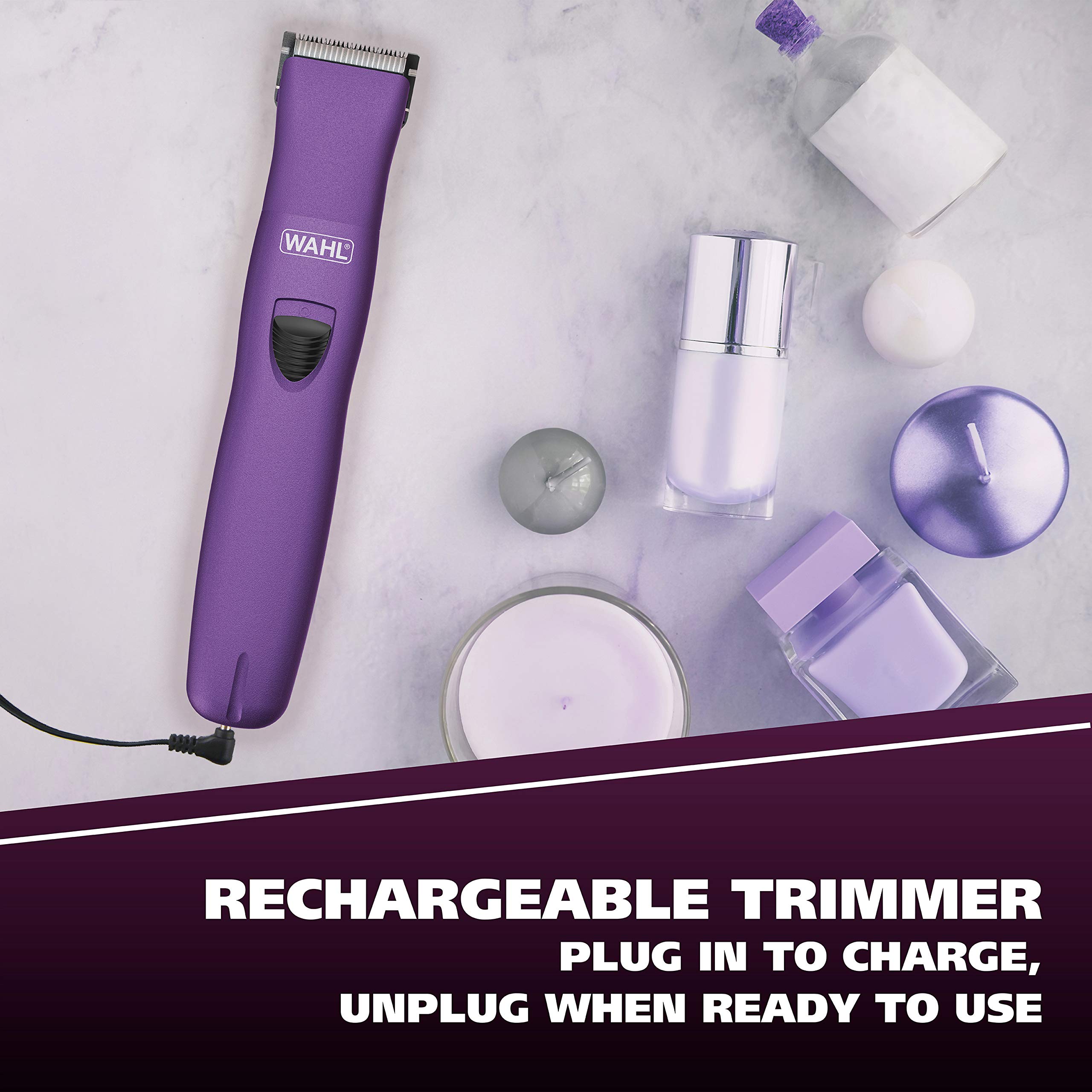 Wahl Pure Confidence 2-position eyebrow guide for consistent length.