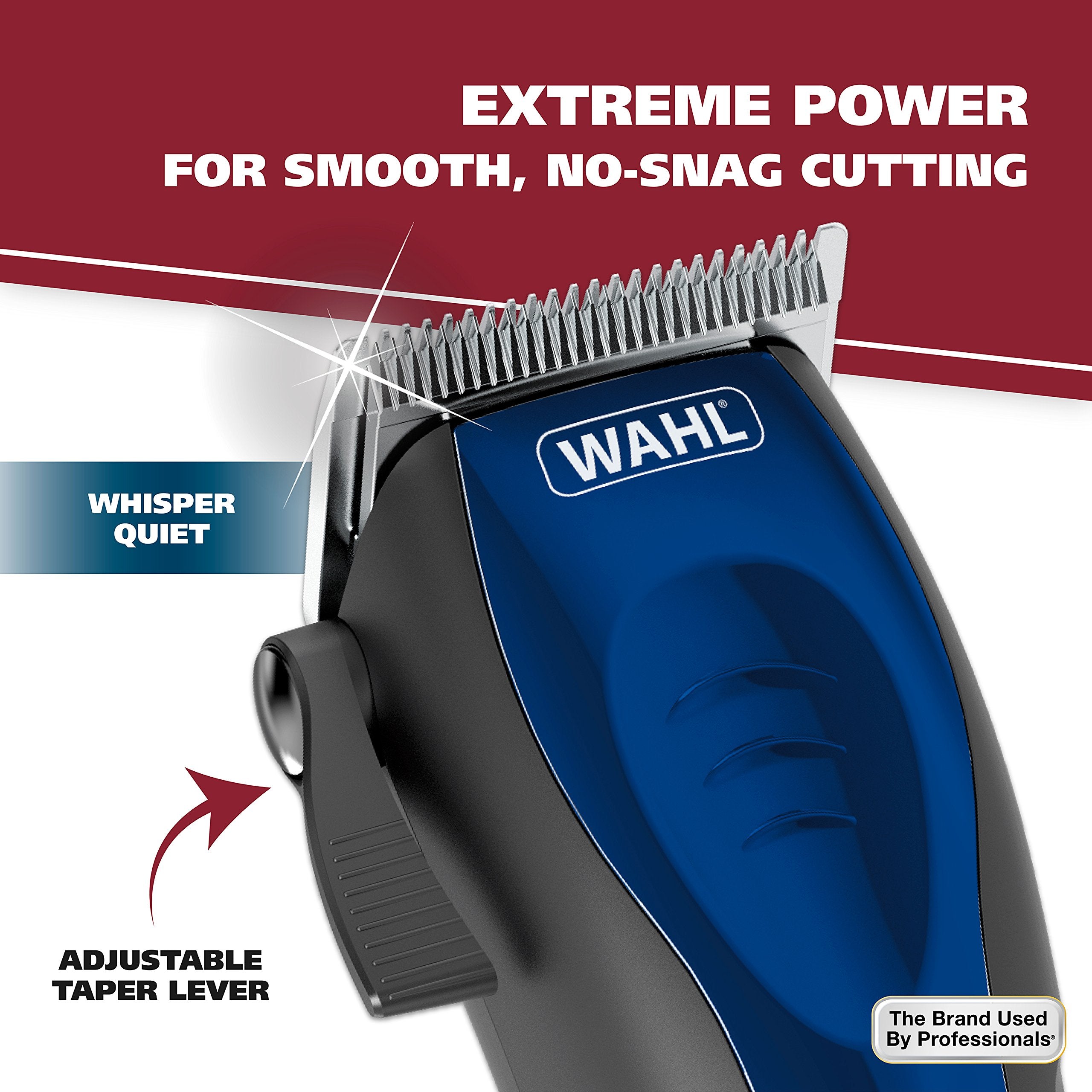 Wahl Self-Cut Compact accessories include oil and brushes for blade care.