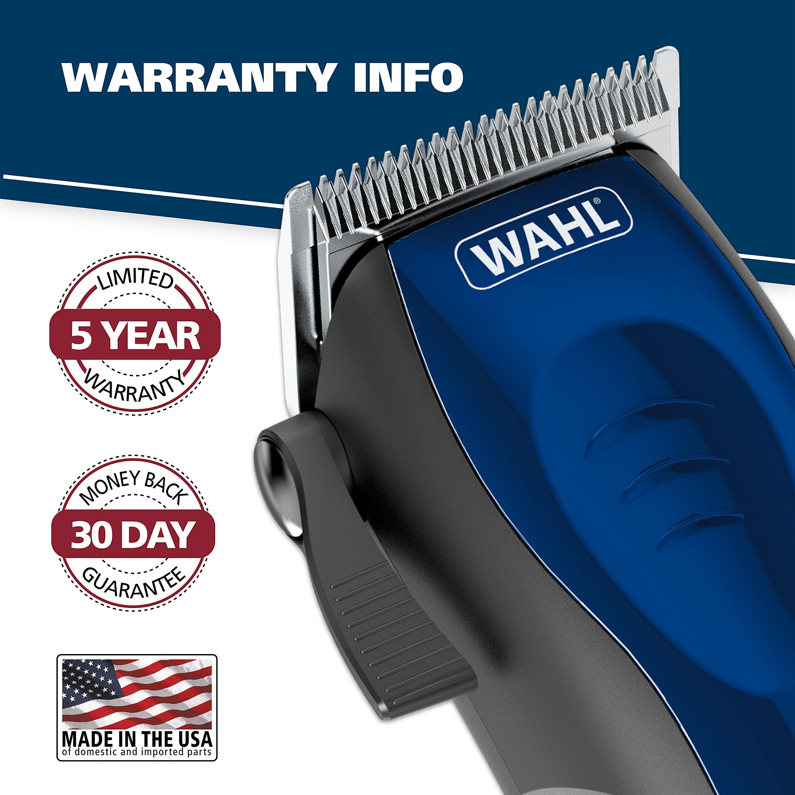 Wahl Self-Cut Compact in-use on back of head for easy trimming.