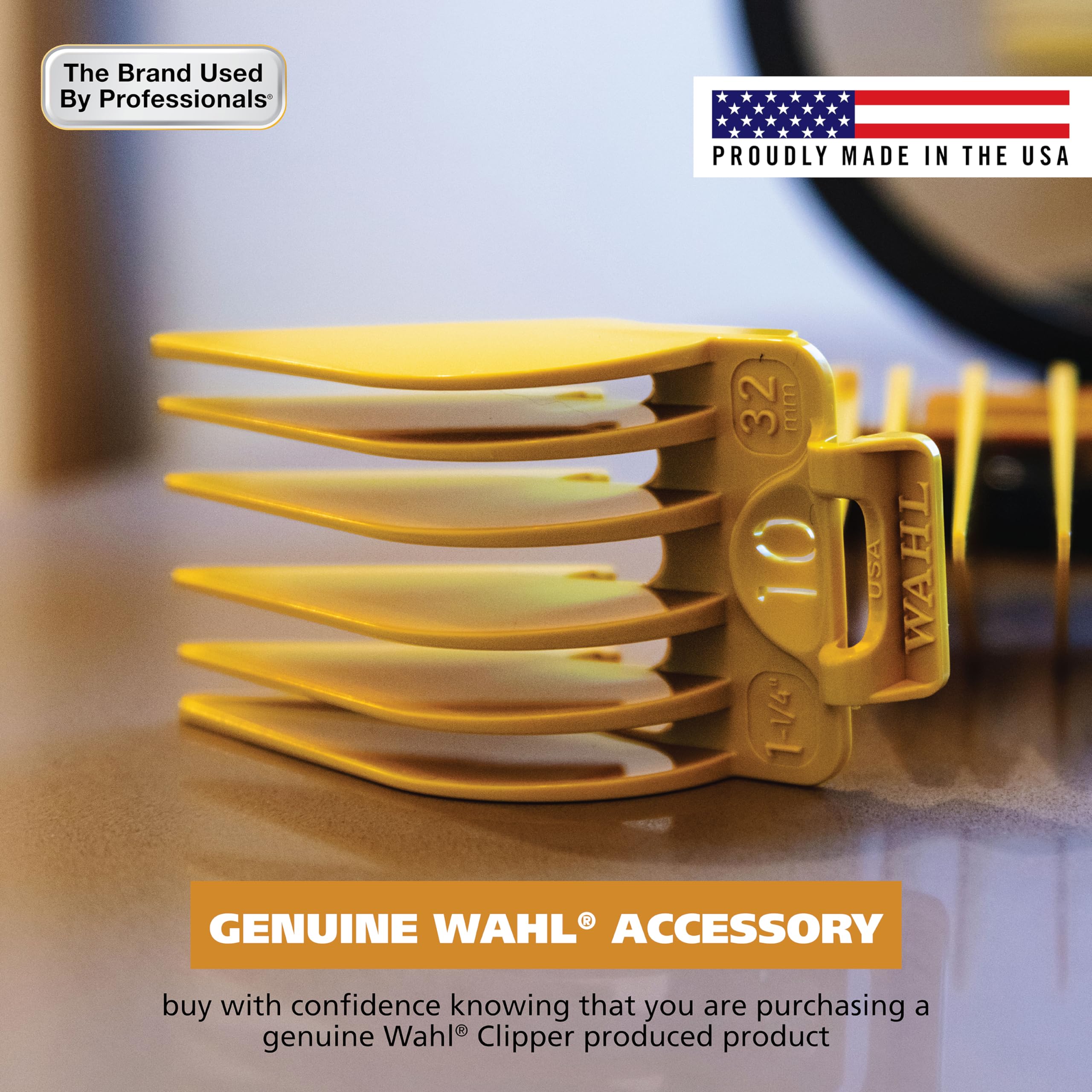 Wahl slick back grooming with a secure guard during styling.