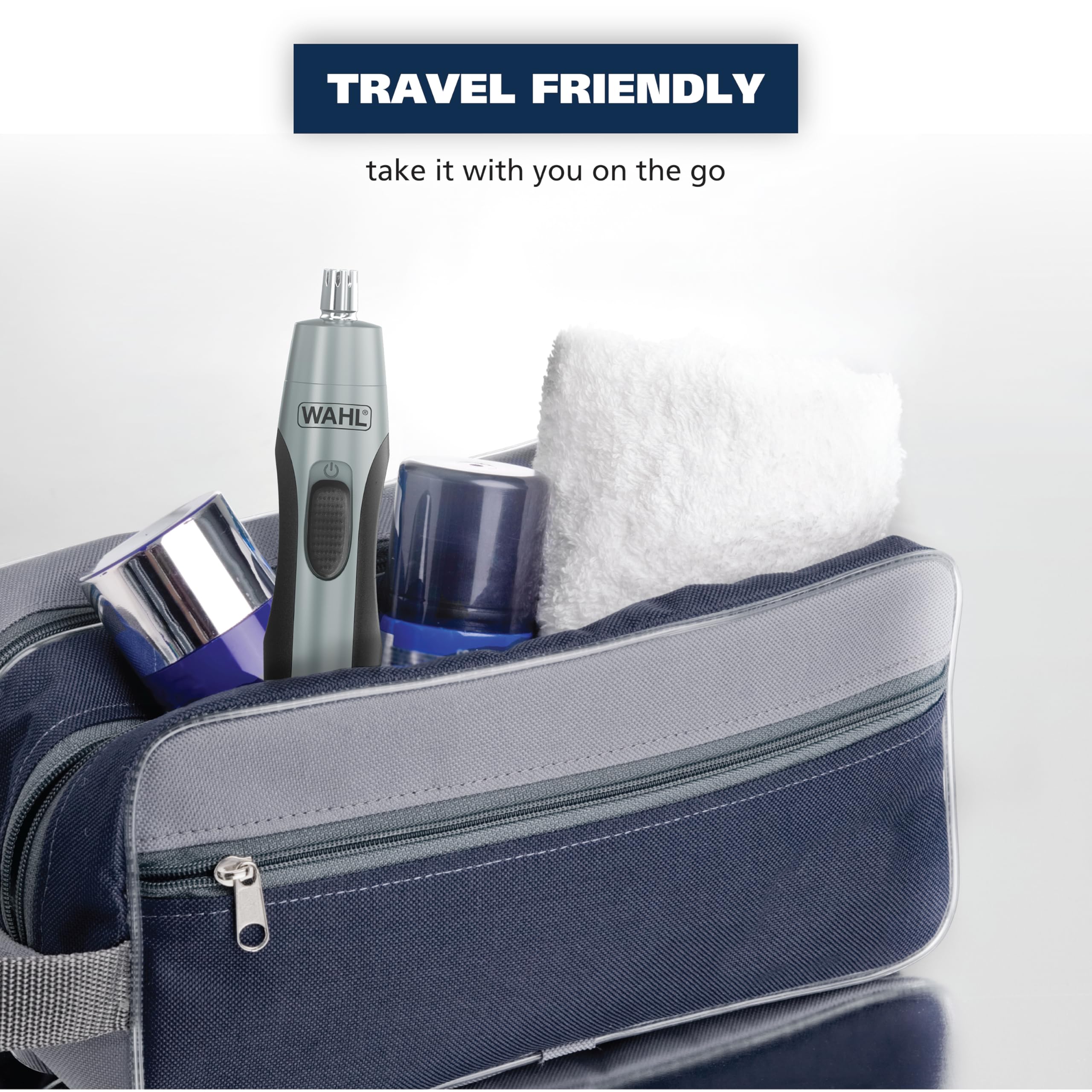 Wahl compact travel-ready design fits in grooming kit