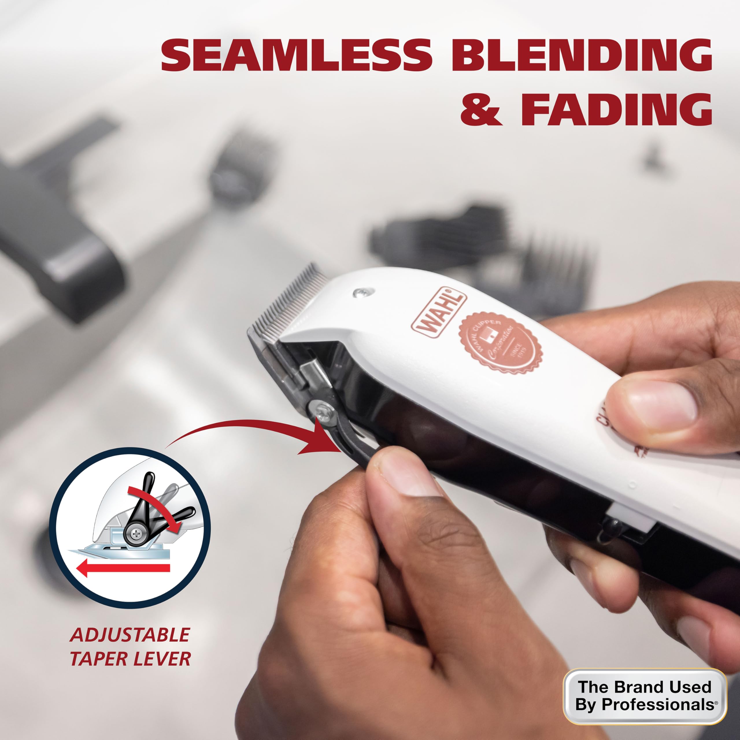Wahl USA Classic Edition Corded operation ensures steady power during cuts.