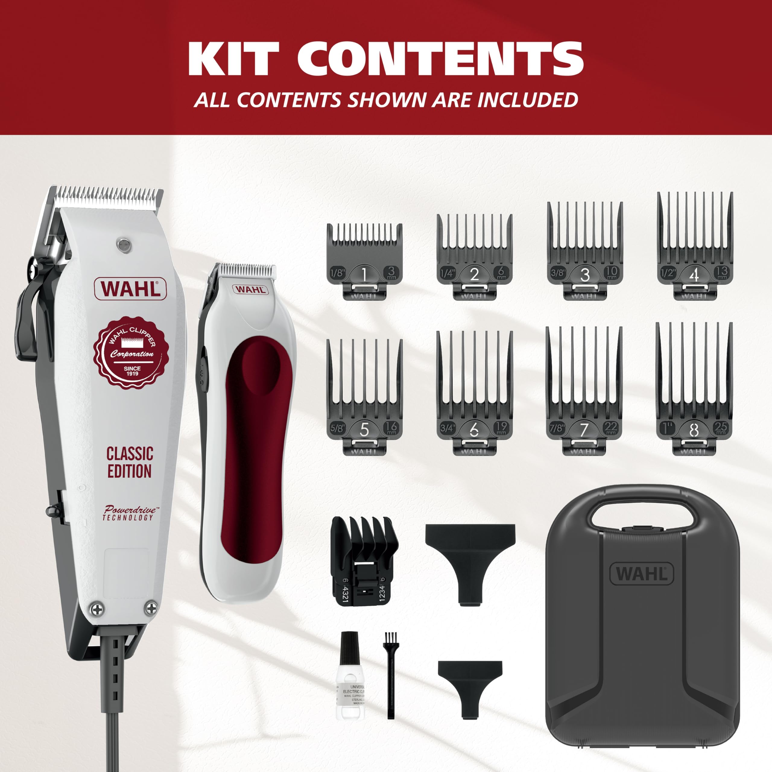 Wahl USA Classic Edition Pro-grade tools trusted by stylists since 1919.