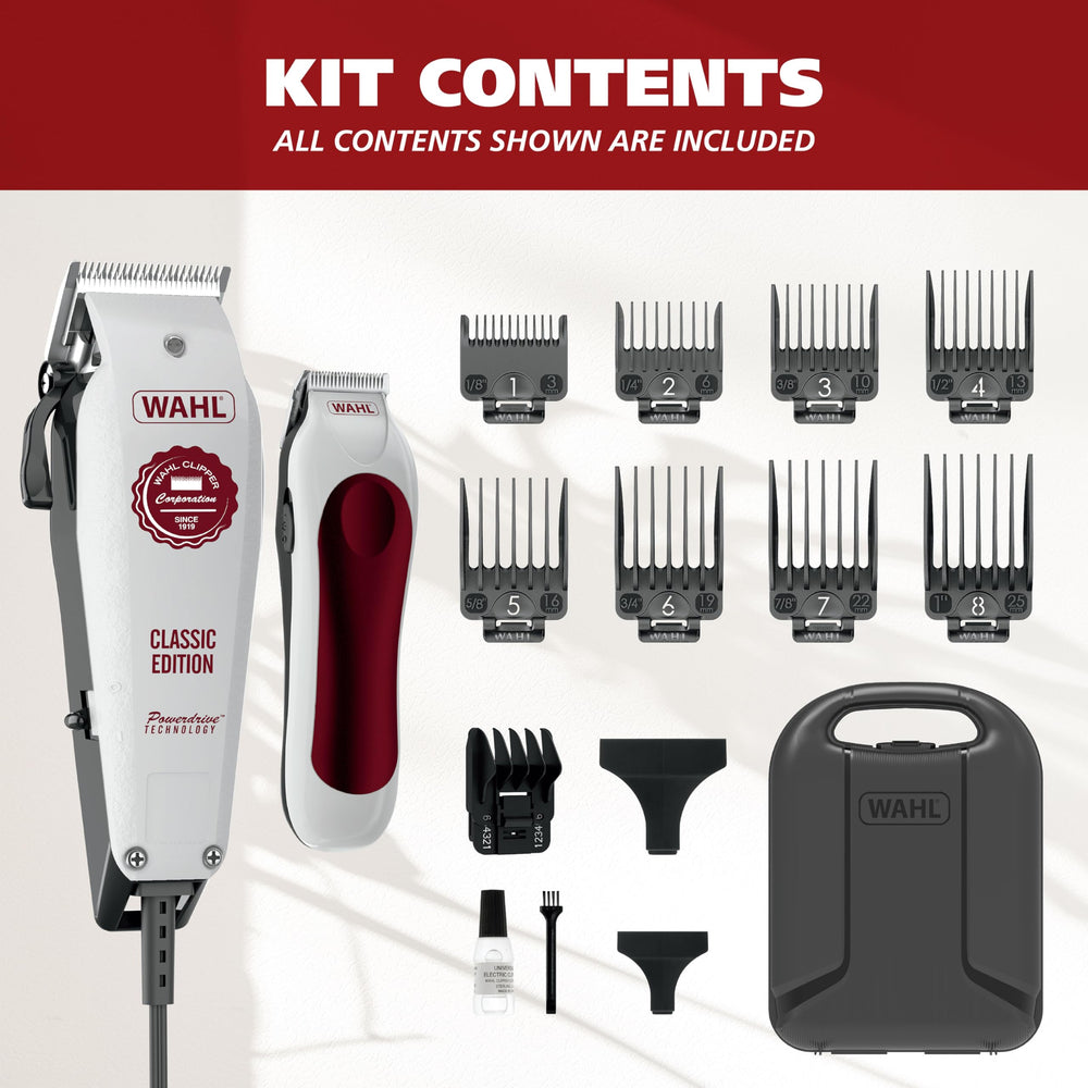 Wahl USA Classic Edition Pro-grade tools trusted by stylists since 1919.
