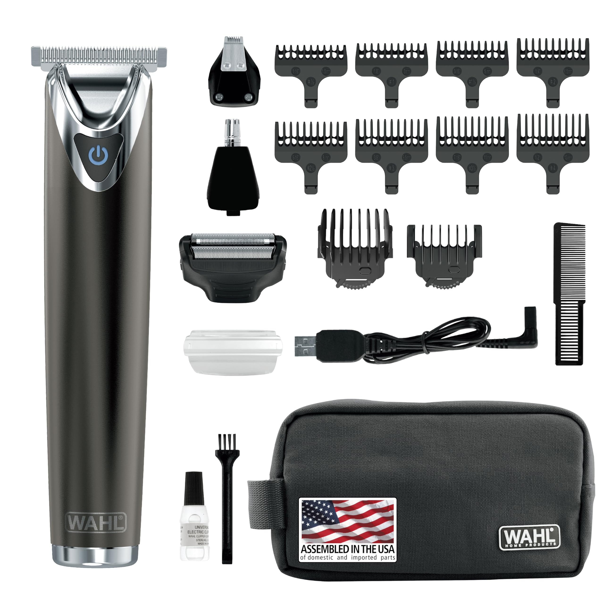 WAHL USA rinseable blades detach for cleaning and quick drying
