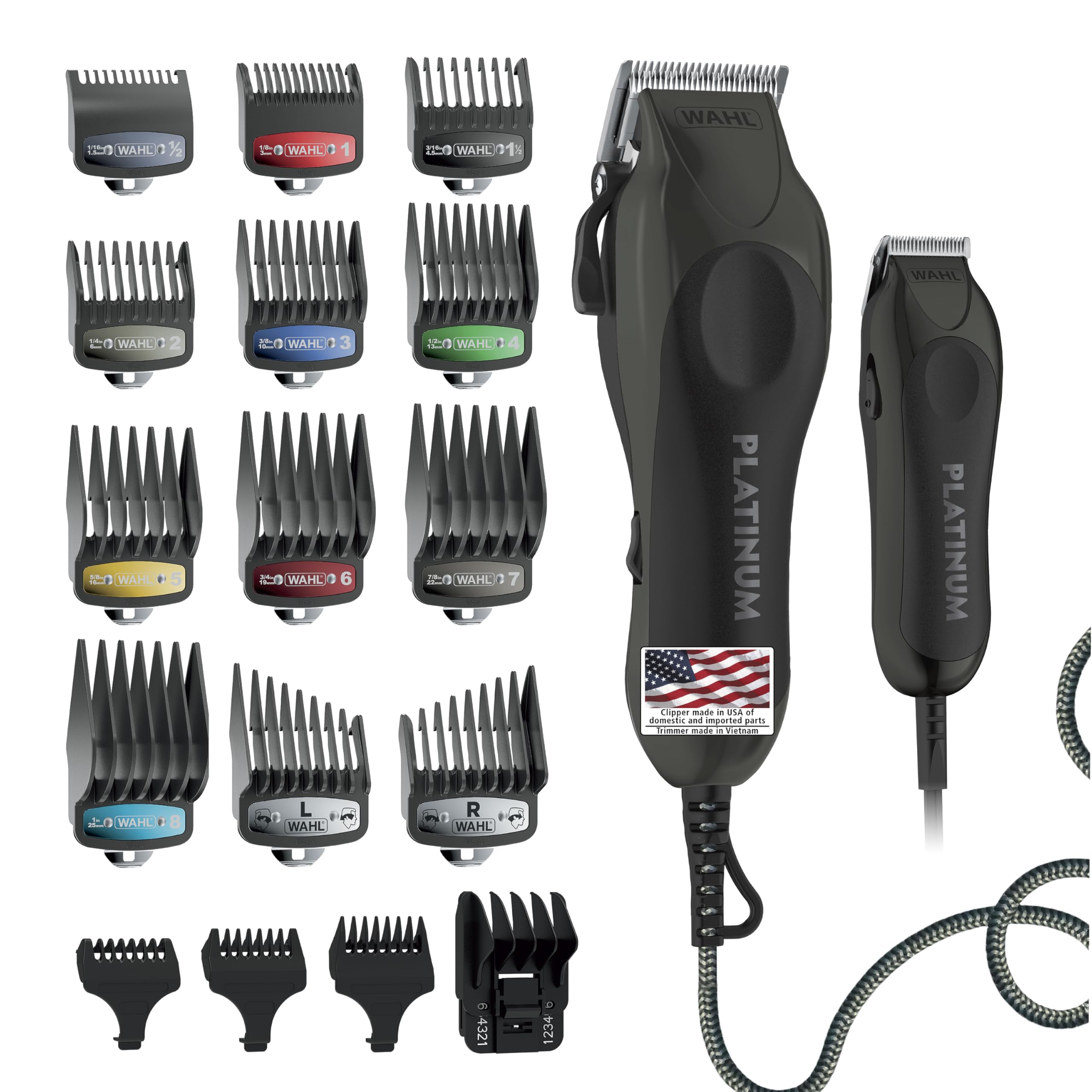 Wahl USA Pro Series Platinum clipper body with no snag motor for thick hair