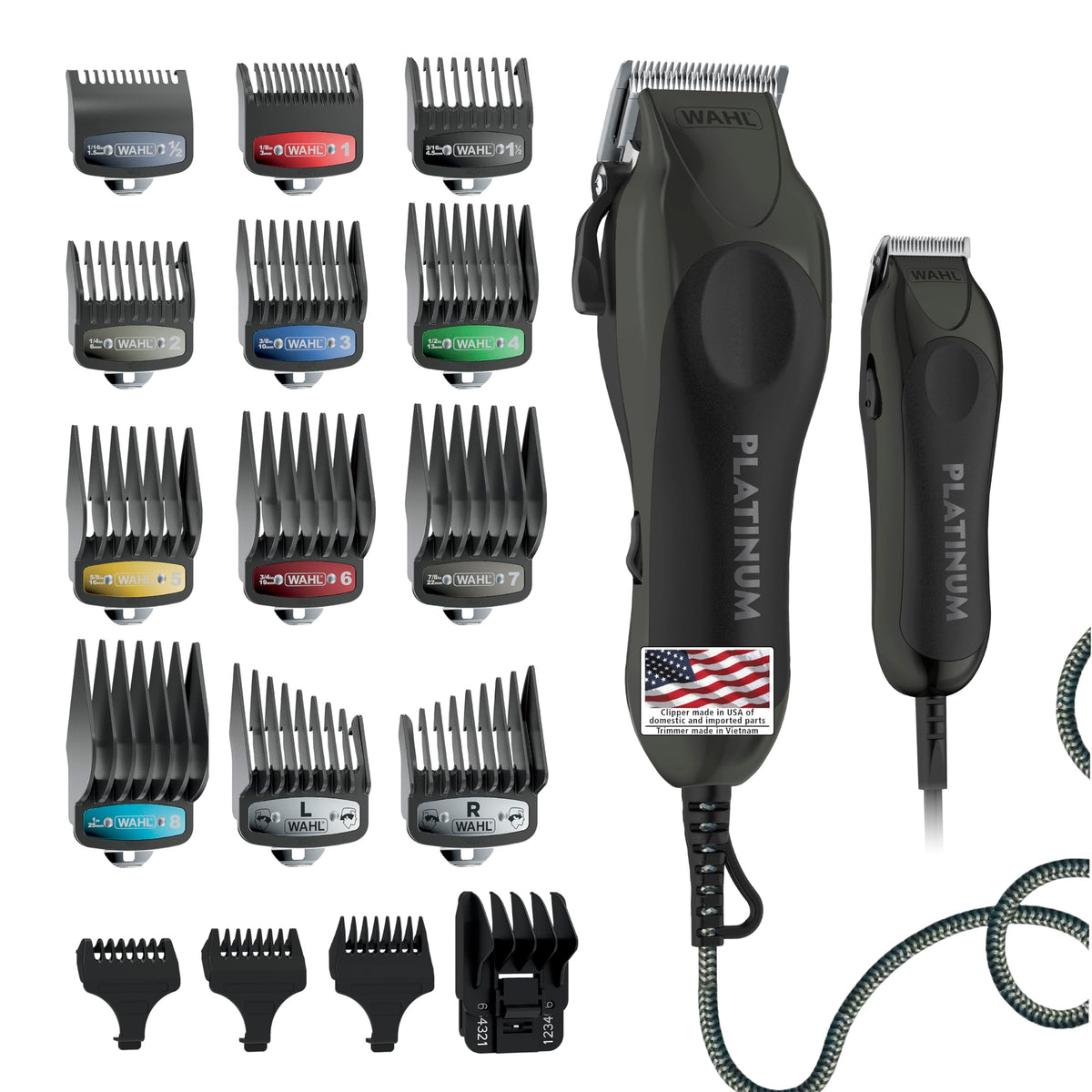 Wahl USA Pro Series Platinum clipper body with no snag motor for thick hair