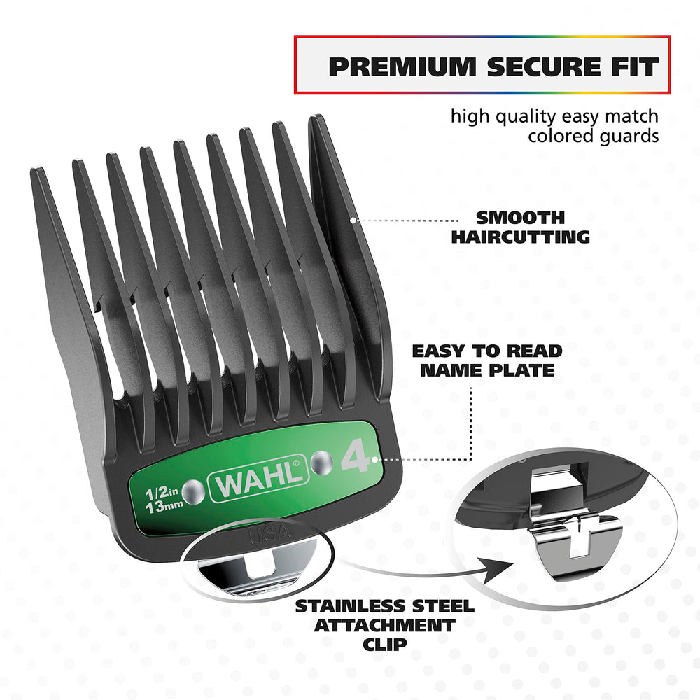 Six position trimmer guide covering 1/16 to 1/2 inch lengths