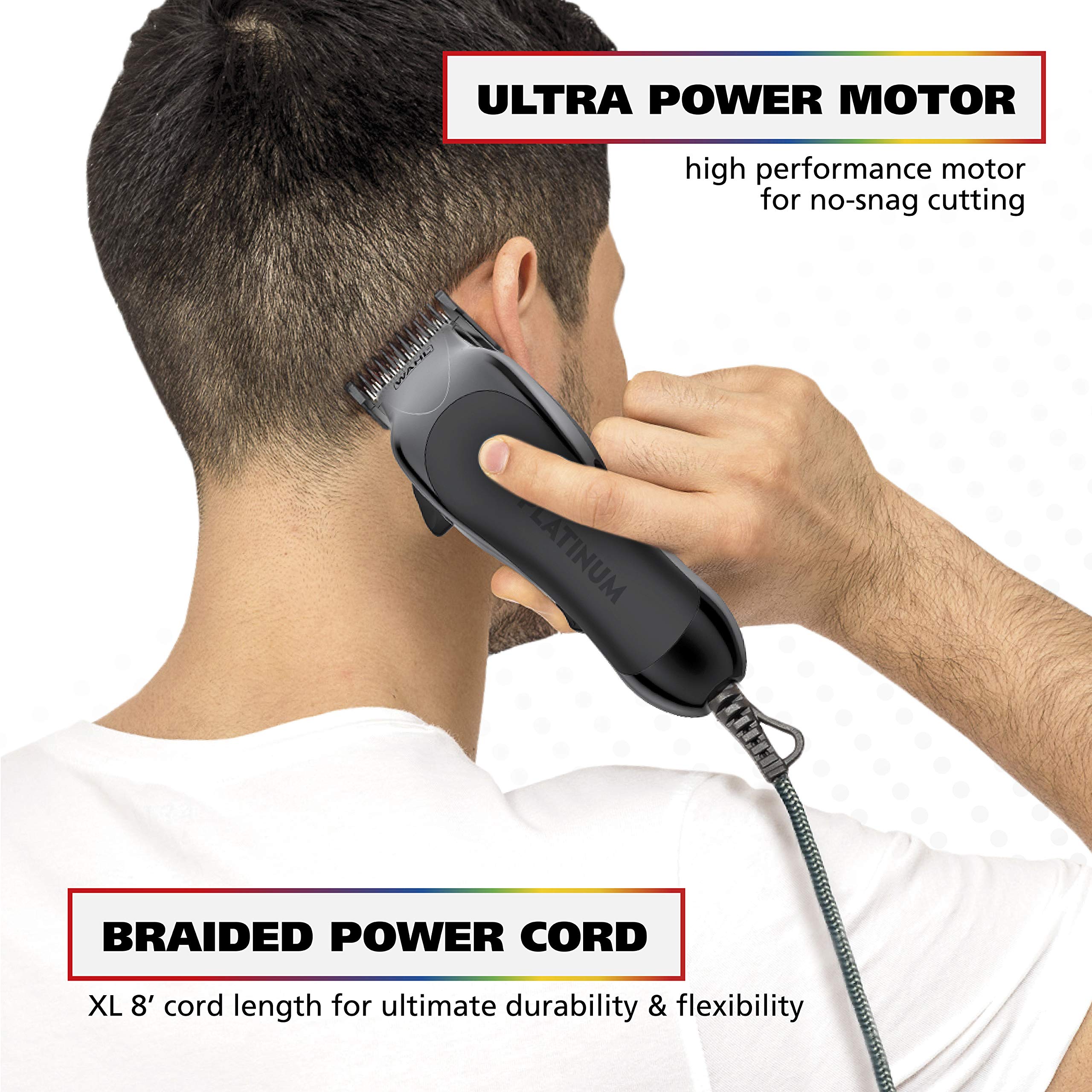 Corded trimmer ready for detailing around necklines and ears