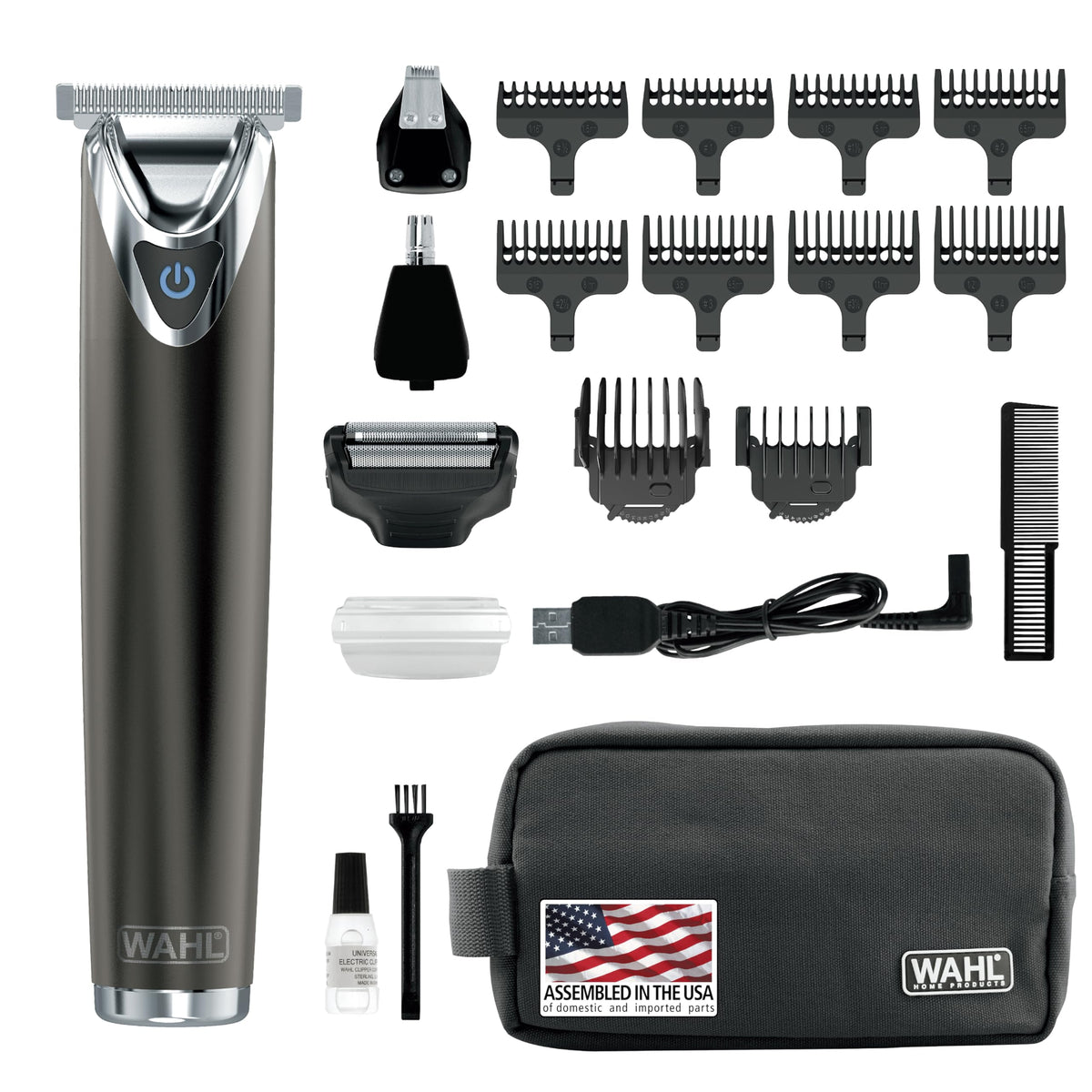 WAHL USA slate body shows premium stainless steel build for durability