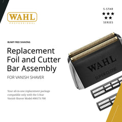 Wahl Vanish cutter bar detail highlighting durable construction.