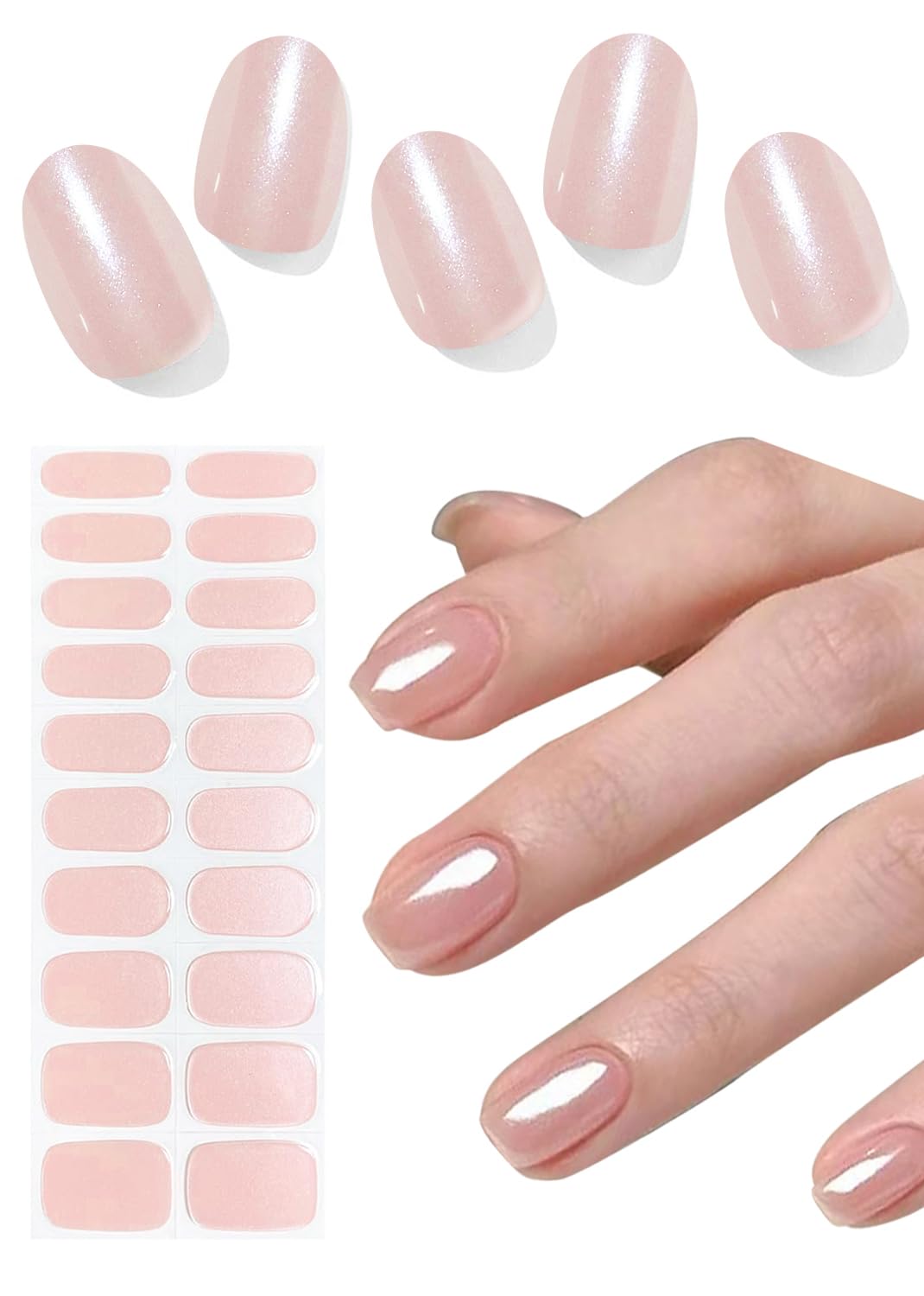 Wahrshei gel semicurado donuts rosados en empaque, práctico para comenzar decoración de uñas.