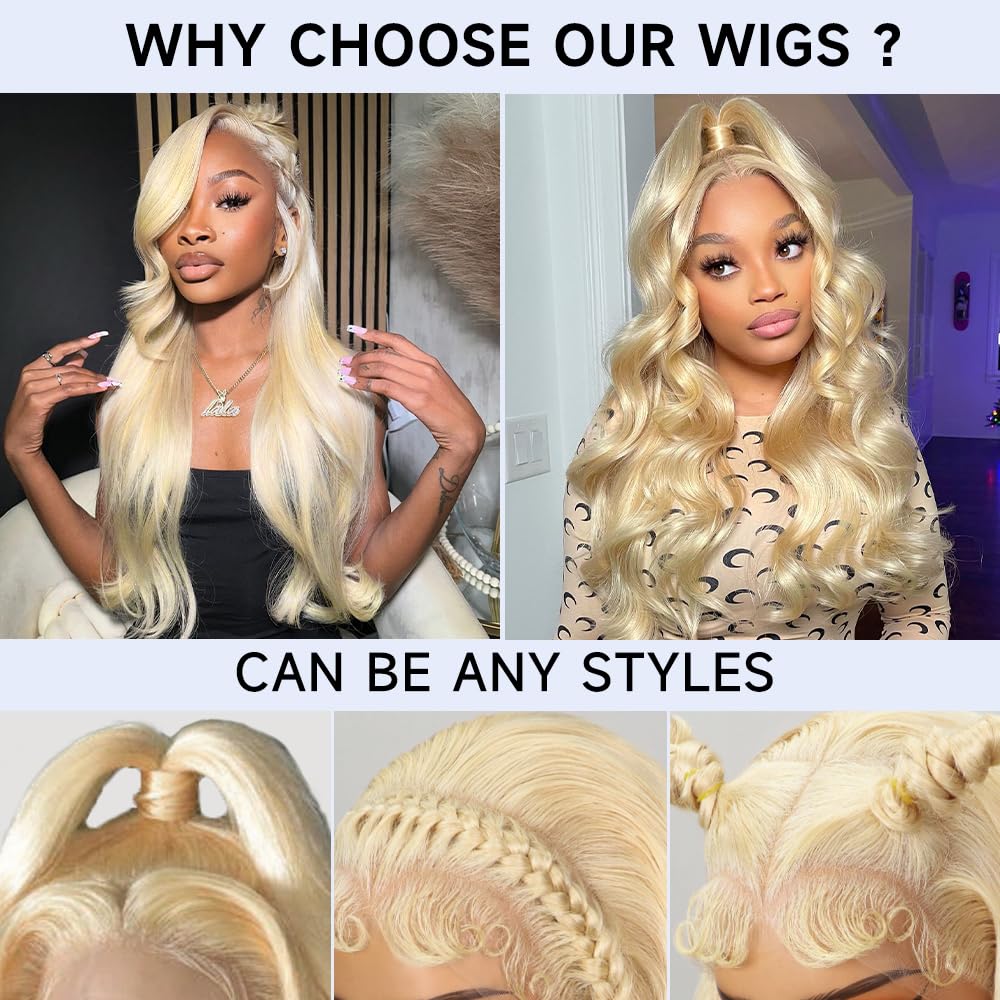 Waimro versatile blonde wig for daily wear and events
