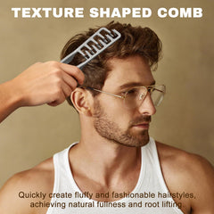 WALEJUC Texture Comb root-lift action at the crown enhances volume.