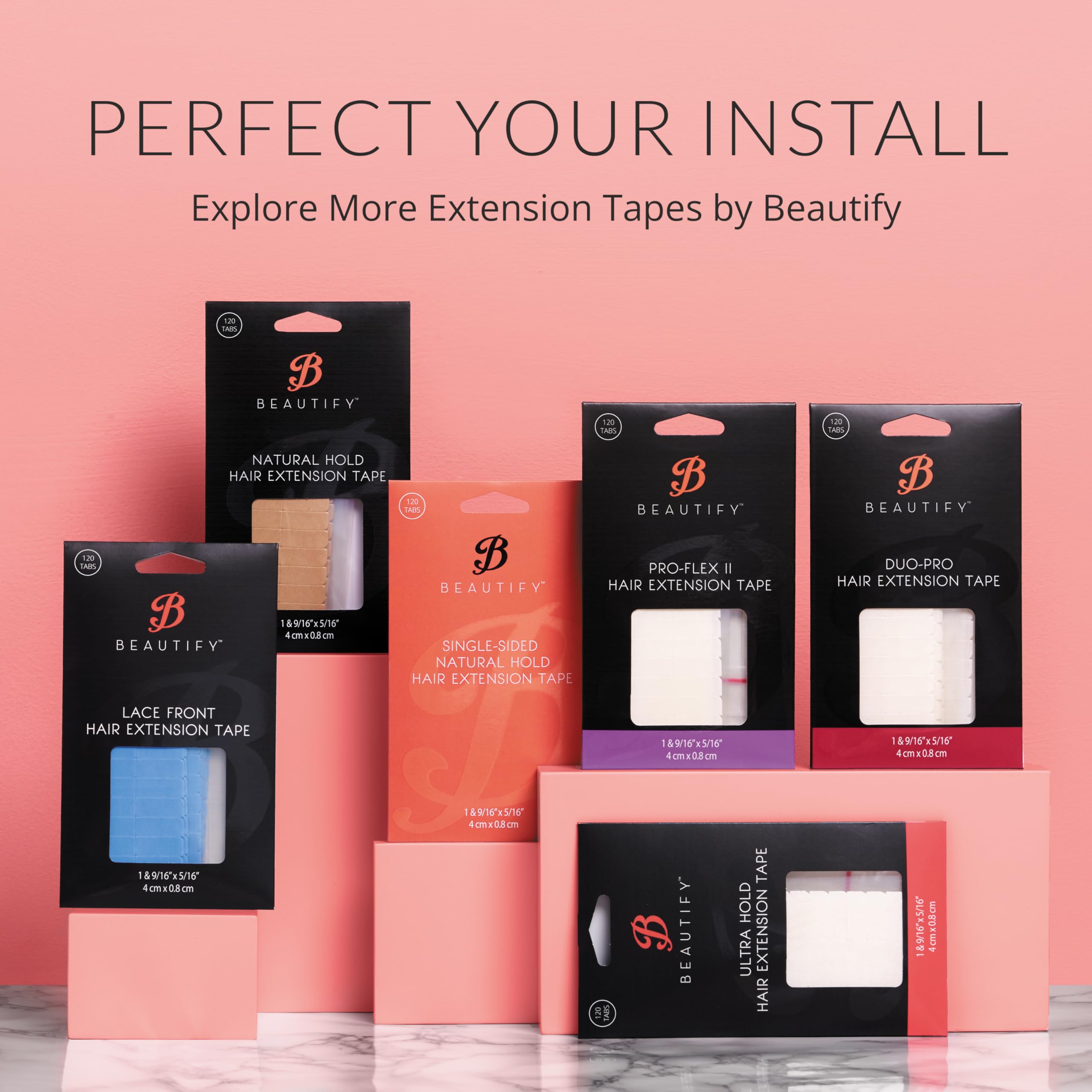 Walker Tape Beautify no-shine tabs help keep extensions secure during daily activities