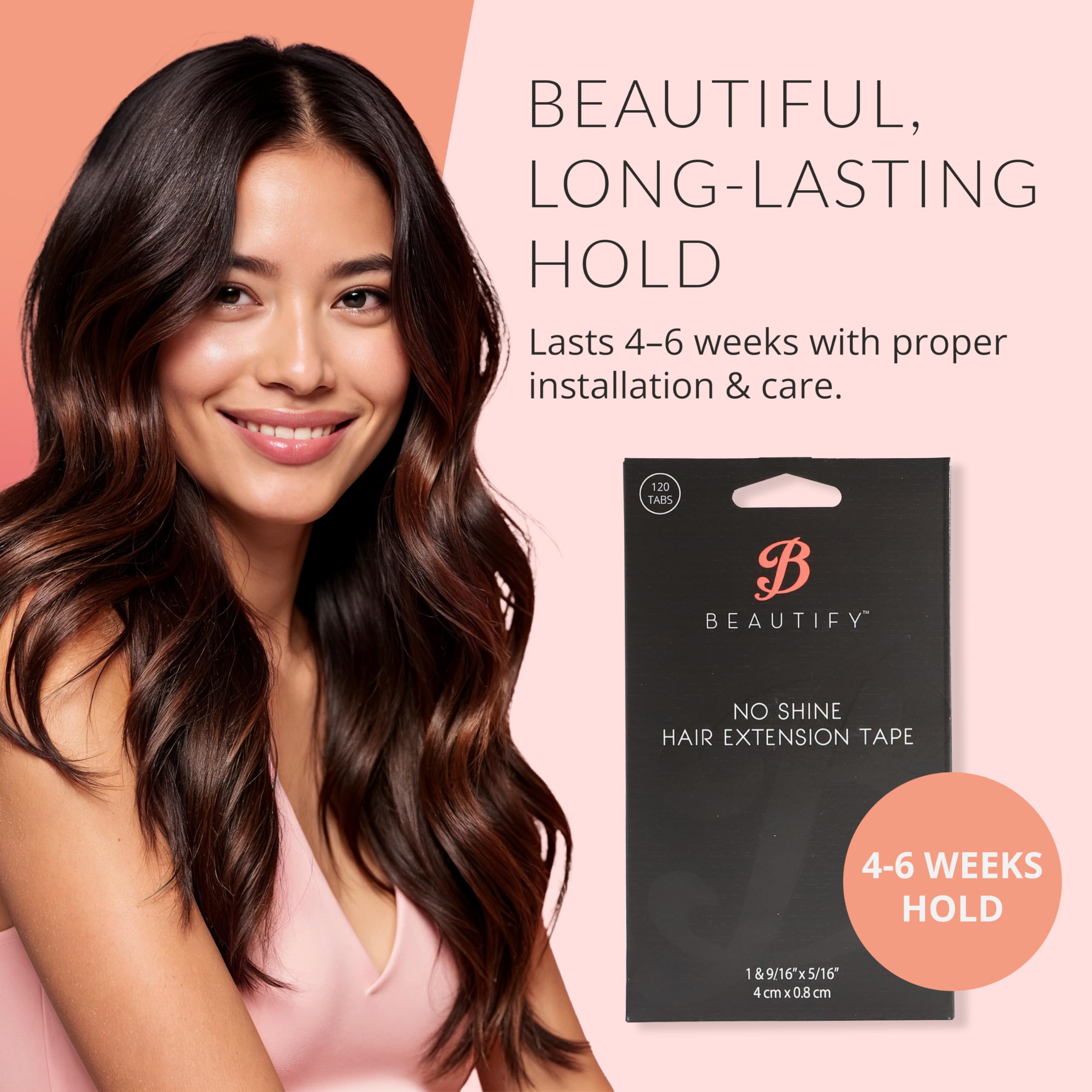 Walker Tape Beautify no-shine tabs compatible with tape-in extensions and wigs for maintenance