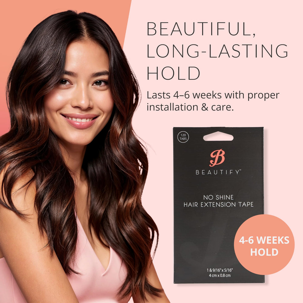 Walker Tape Beautify no-shine tabs compatible with tape-in extensions and wigs for maintenance