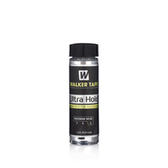 Walker Tape Ultra Hold adhesive bottle application for a waterproof, long-lasting bond on lace wigs.
