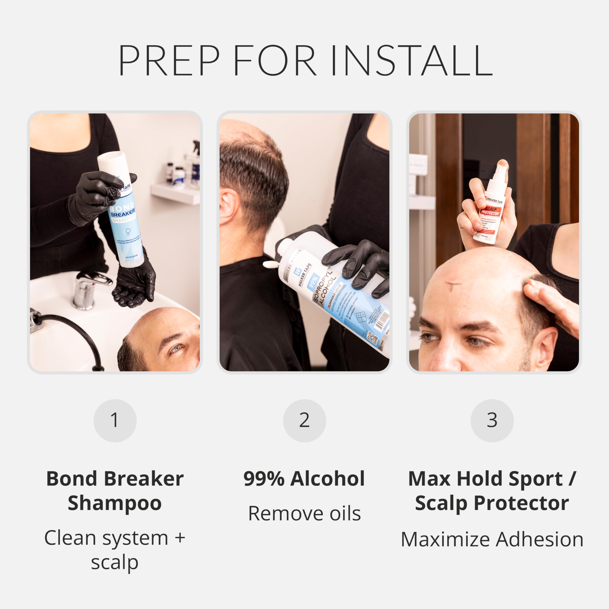 Walker Tape Ultra Hold tab shows clear drying for low-visibility installs.