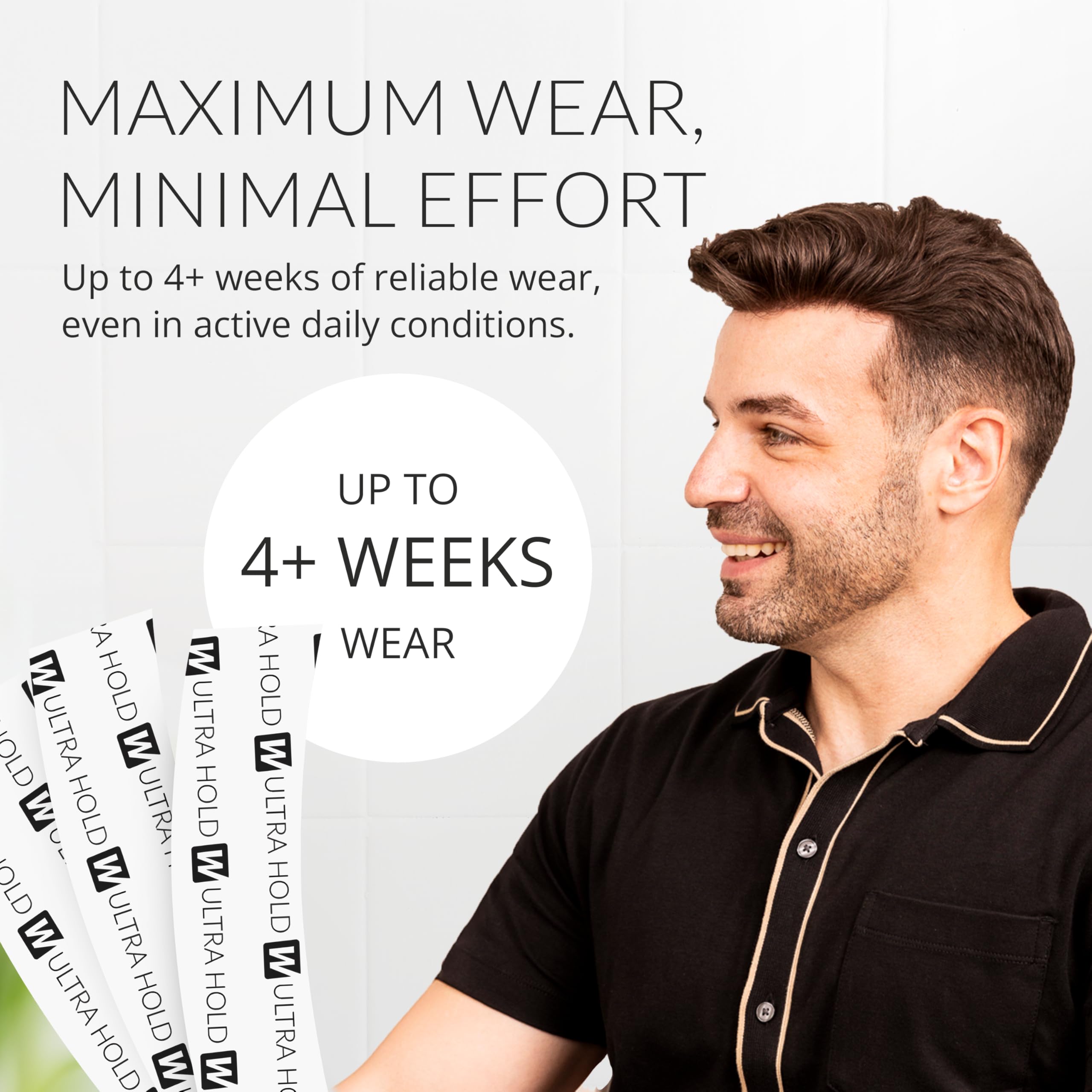 Walker Tape Ultra Hold tab supports daily wear and routine maintenance.
