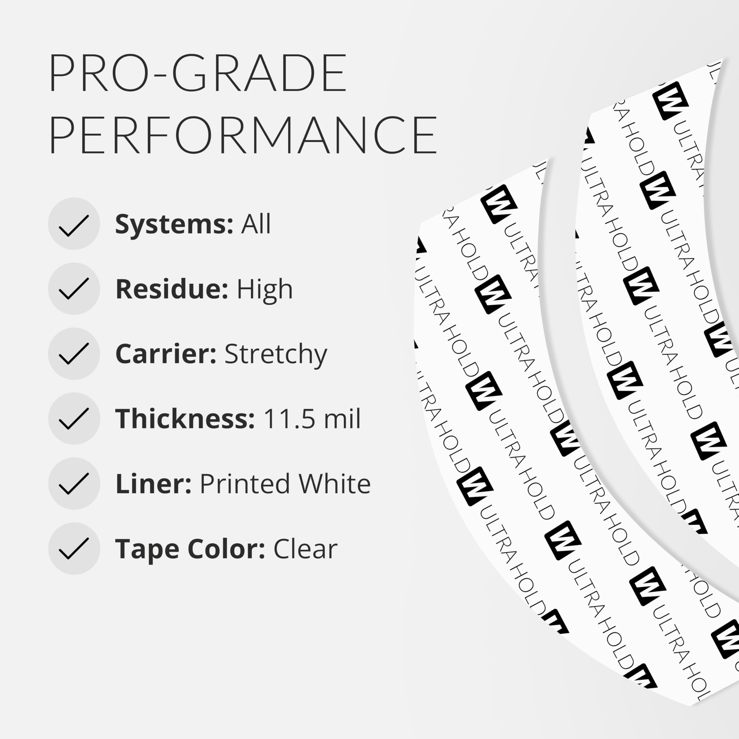 Walker Tape Ultra Hold toupee adhesion tabs ready for daily wear and confident, comfortable bonding.