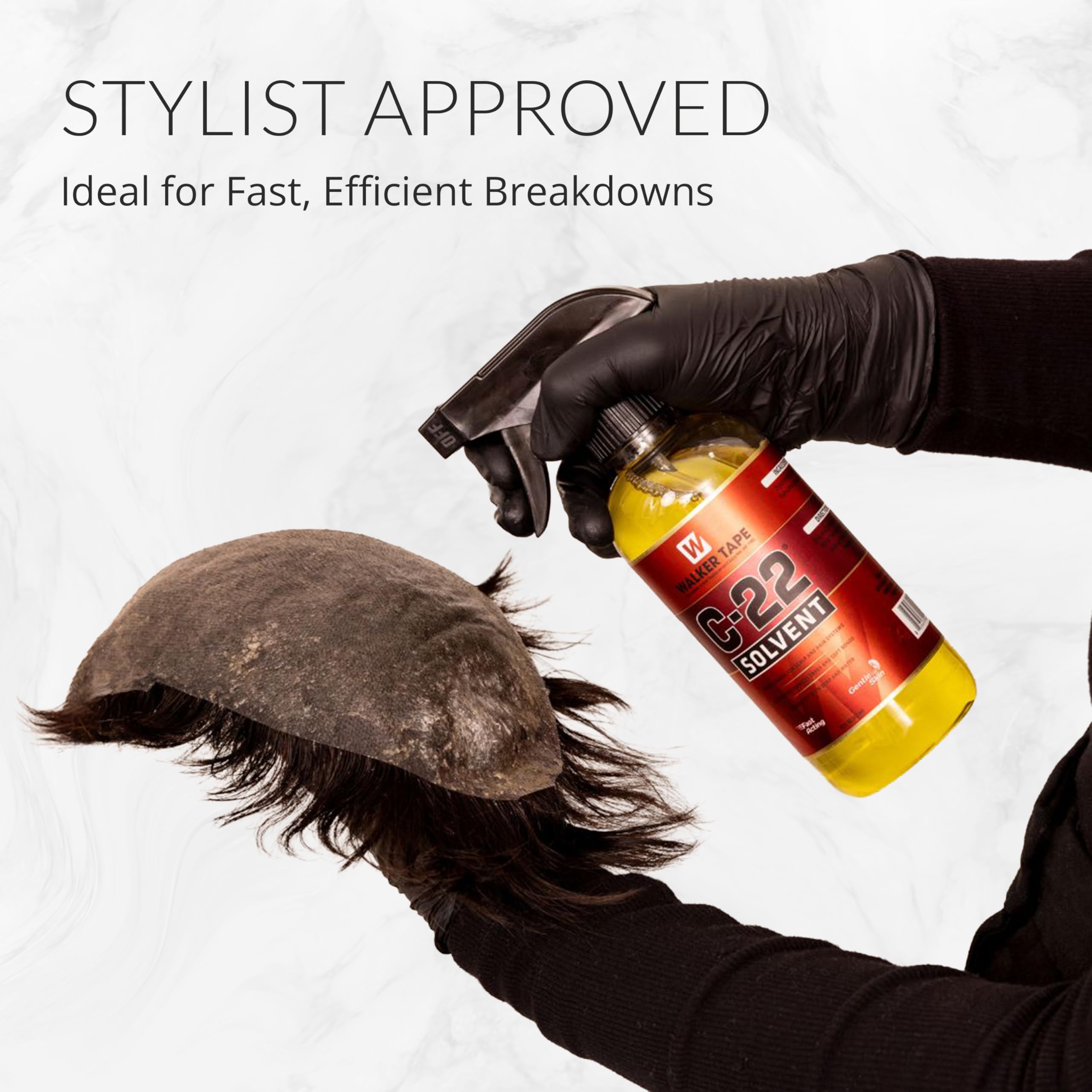 Walker Tape C-22 hair-extension-removal supports comfortable cleanup after wear.