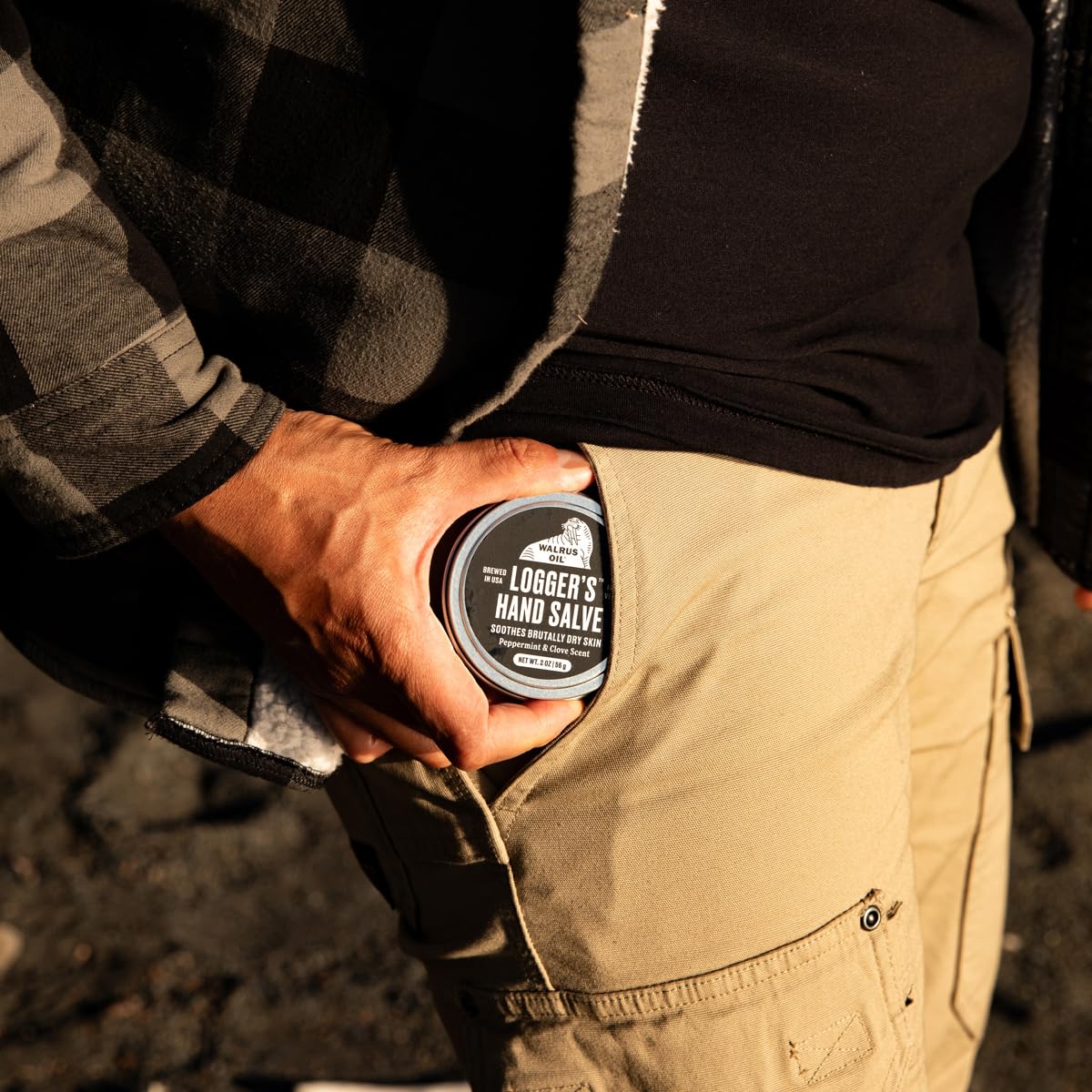 Walrus Oil Logger's Hand Salve texture quick absorption for dry skin.