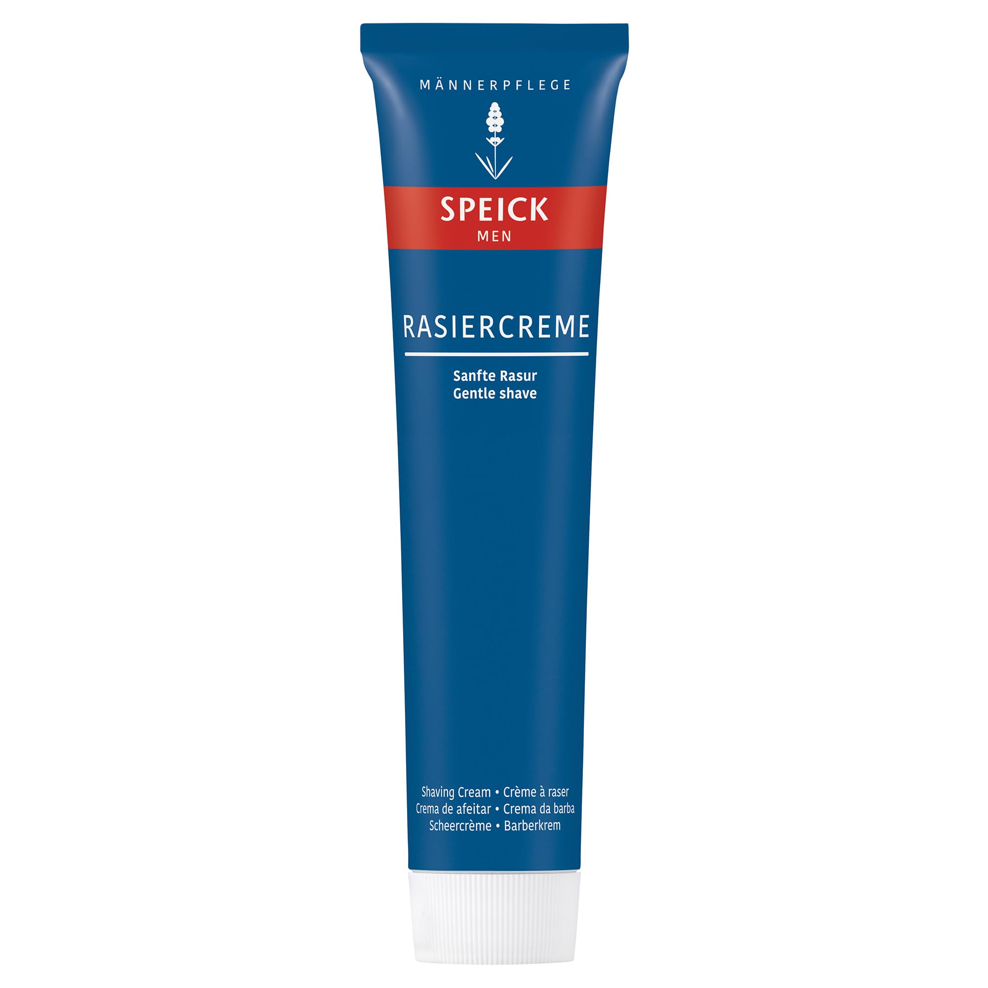 Walter Rau Speick shave cream bottle ready for a smooth shave