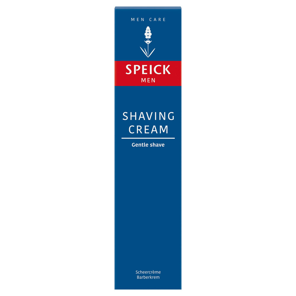 Walter Rau Speick shave cream lather built with a brush for glide