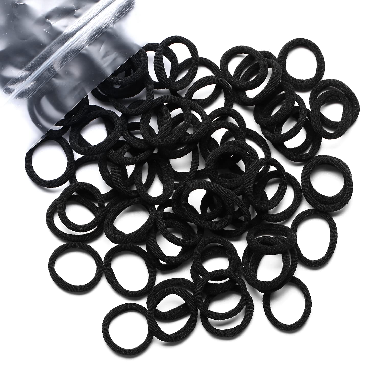 WANBY gomas mini sin costuras negras, cómodo para evitar tirones diarios