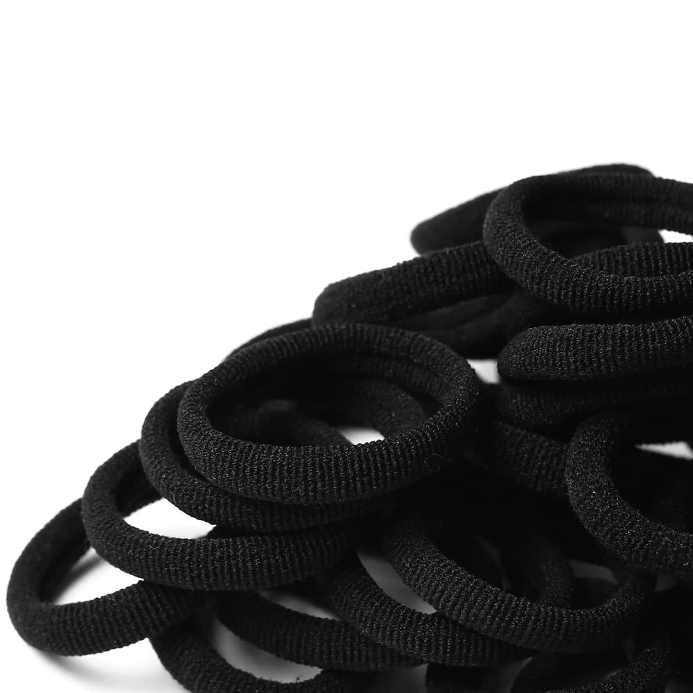WANBY gomas mini sin costuras negras, útiles para peinados rápidos