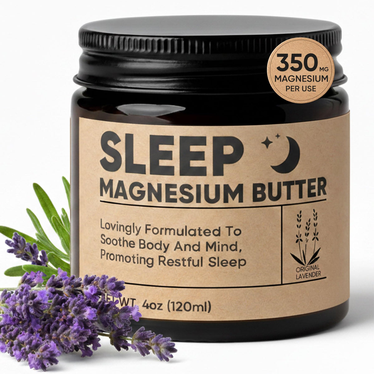 Wanciment Butter for Sleep bottle with lavender promotes calm nights