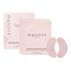 Wander Beauty Baggage Claim rose-gold foil patch brightening under-eye area and hydrating