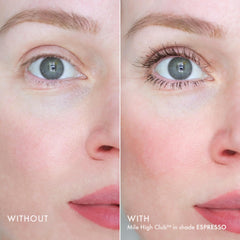 Wander Beauty Mile High Club mascara brush closeup highlighting defined lash separation.
