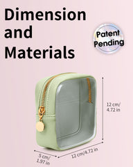 Wandering Nature eco vegan leather makeup bag combines sustainability with style.