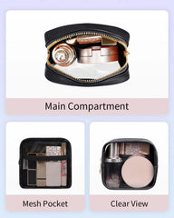 Wandering Nature bag interior mesh pocket keeps cosmetics organized on the go.