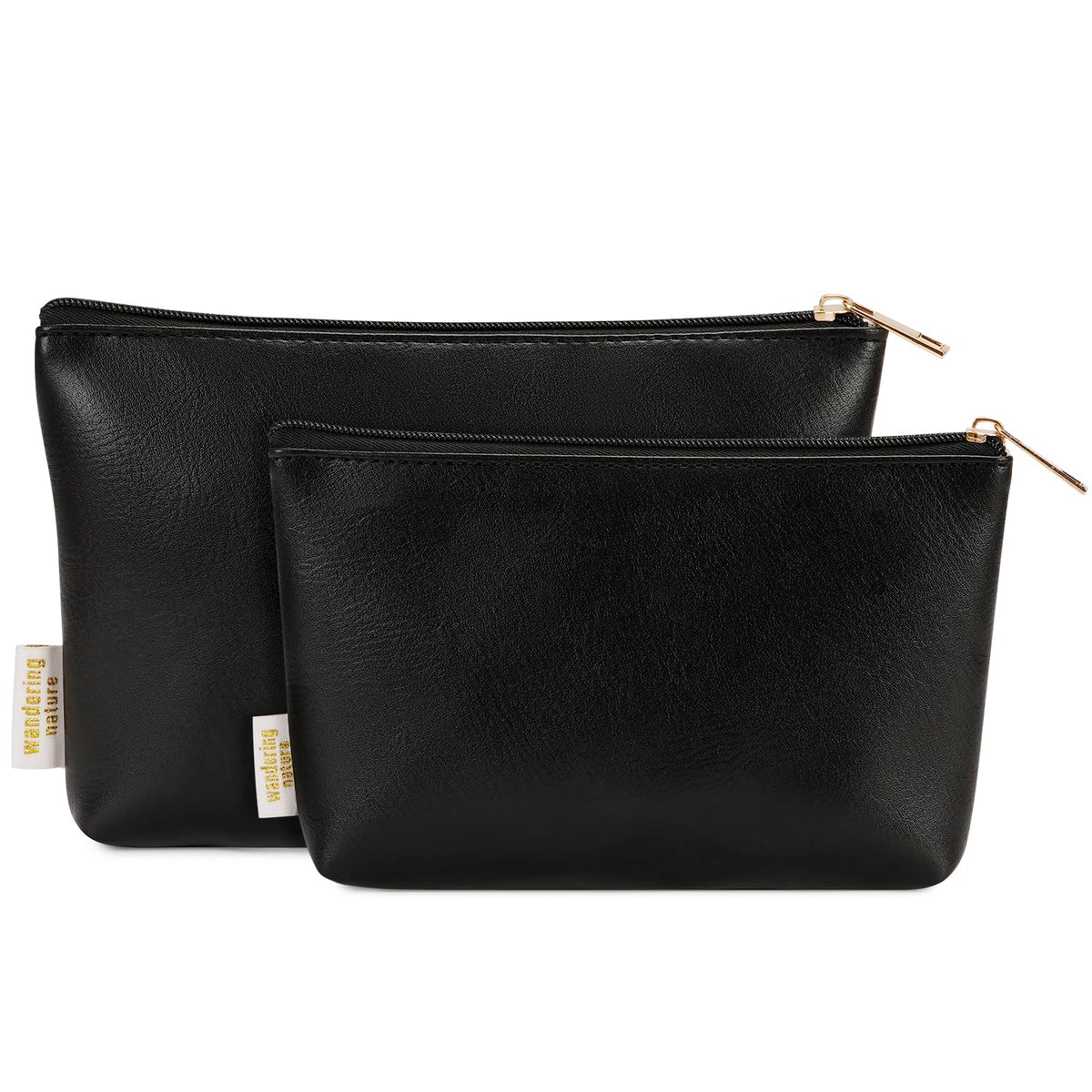 Wandering Nature makeup bag pair open view—easy access for cosmetics and daily essentials.