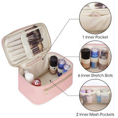 Wandering Nature makeup bag dimensions 9.4 x 5.5 x 5.5 inches emphasize compact portability.
