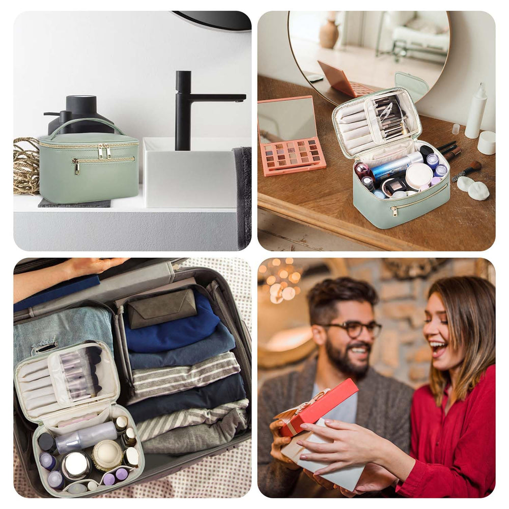 Wandering Nature makeup bag dimensions promise a roomy organizer for weekend trips