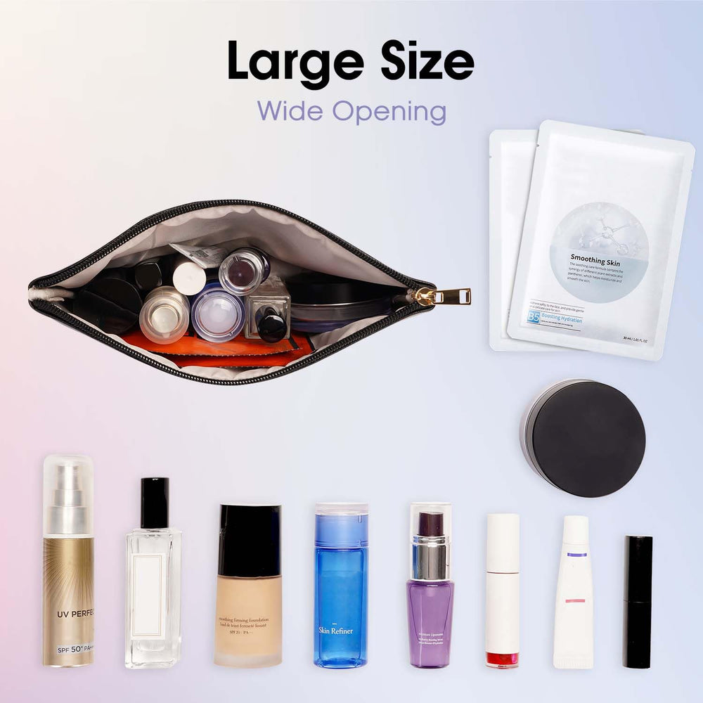 Wandering Nature makeup bag travel-size essentials—compact, secure storage for trips.
