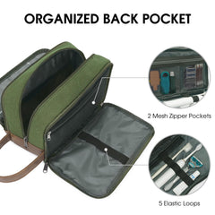 WANDF canvas with leather-trim offers durable style for daily trips.