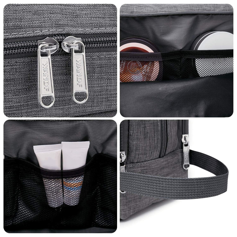 WANDF toiletry bag organized compartments ensure smaller items stay visible.