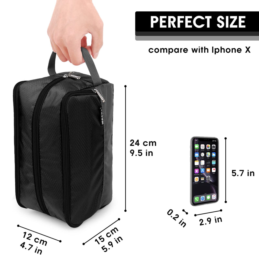 WANDF toiletry bag water resistant fabric protects contents during travel