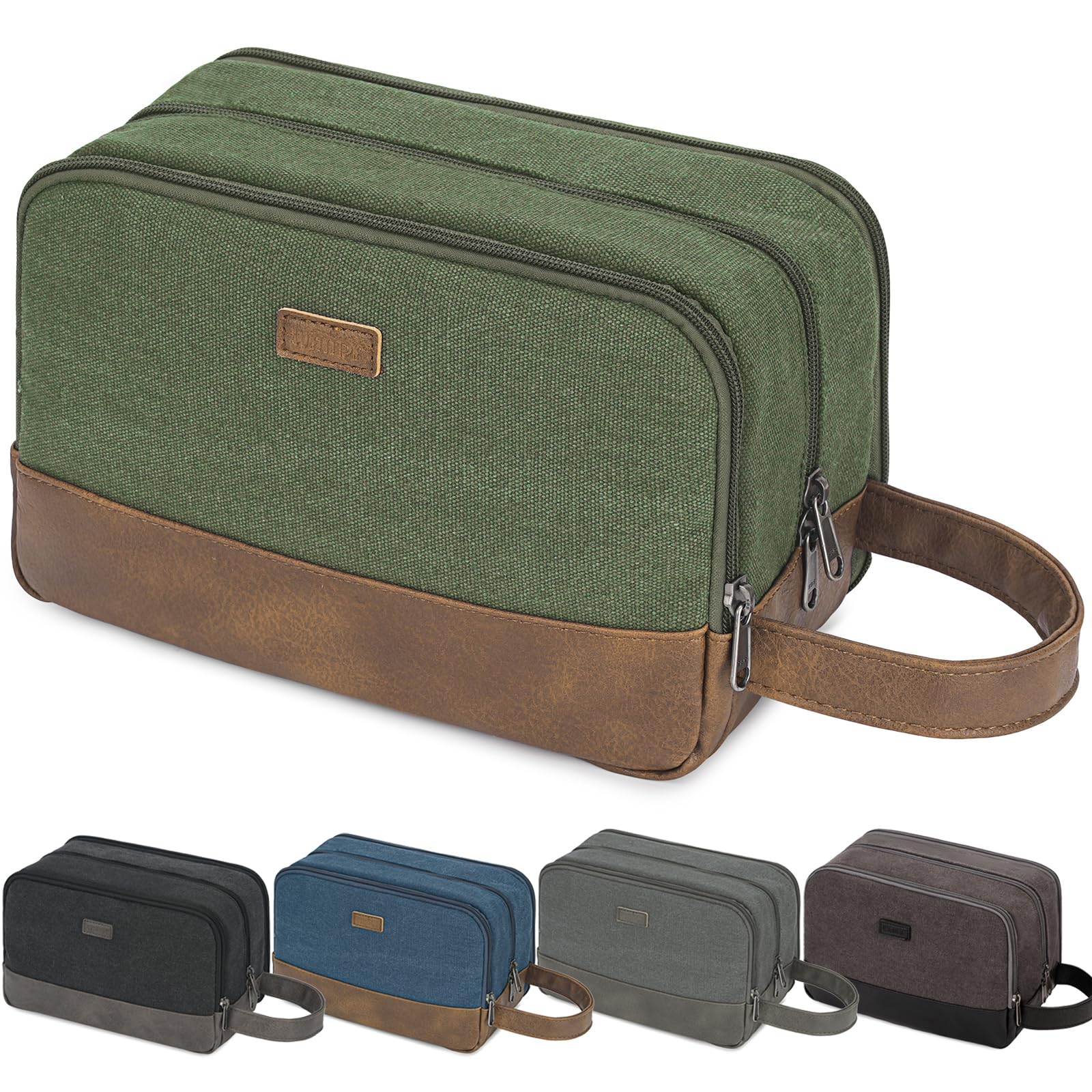 WANDF travel toiletry bag wet-compartment keeps damp items separate when packing.