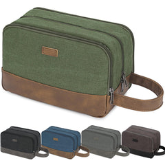 WANDF travel toiletry bag wet-compartment keeps damp items separate when packing.