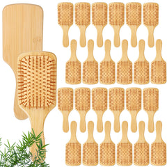 Wanmu bamboo hair brush set packaging shows eco-friendly design for gifting.