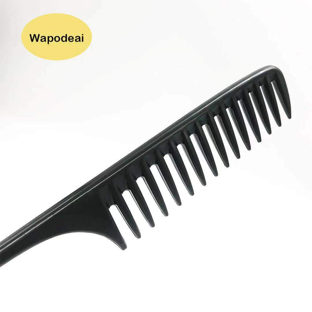 Wapodeai rounded teeth detangler works gently on all hair types